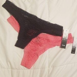 2/$10 on anything priced under $10!!! NWT Bundle. 2 pair thong underwear.